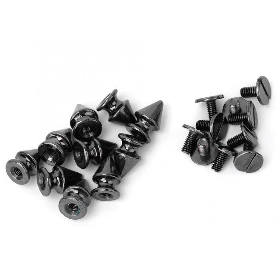 Nail Polish Studs And Spikes For Clothes 50pcs 8*12mm Fashion Metal Bullet Rivet Spikes & Cone Studs For Leather DIY Accessory