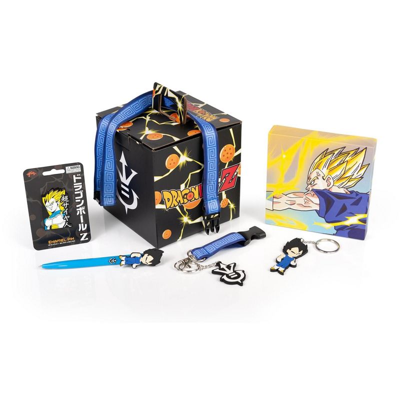 Just Funky Dragon Ball Z Vegeta Collector Looksee Box | Includes 5 Themed Collectibles