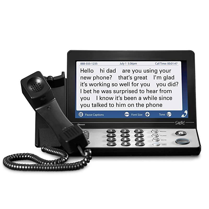 2400i Captioned Telephone Large Touch-Screen Captioned Telephone with 40dB Amplification