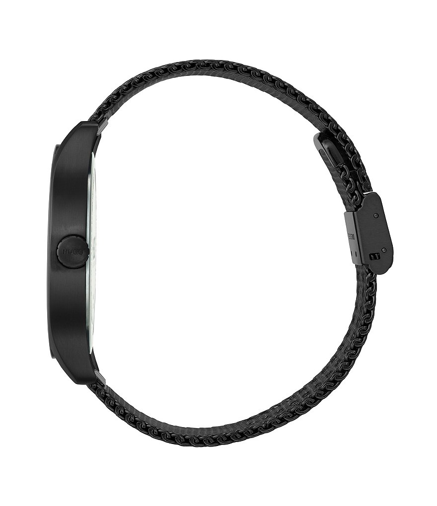 HUGO HUGO BOSS #Move Black IP Case And Mesh Bracelet Camo Dial Watch
