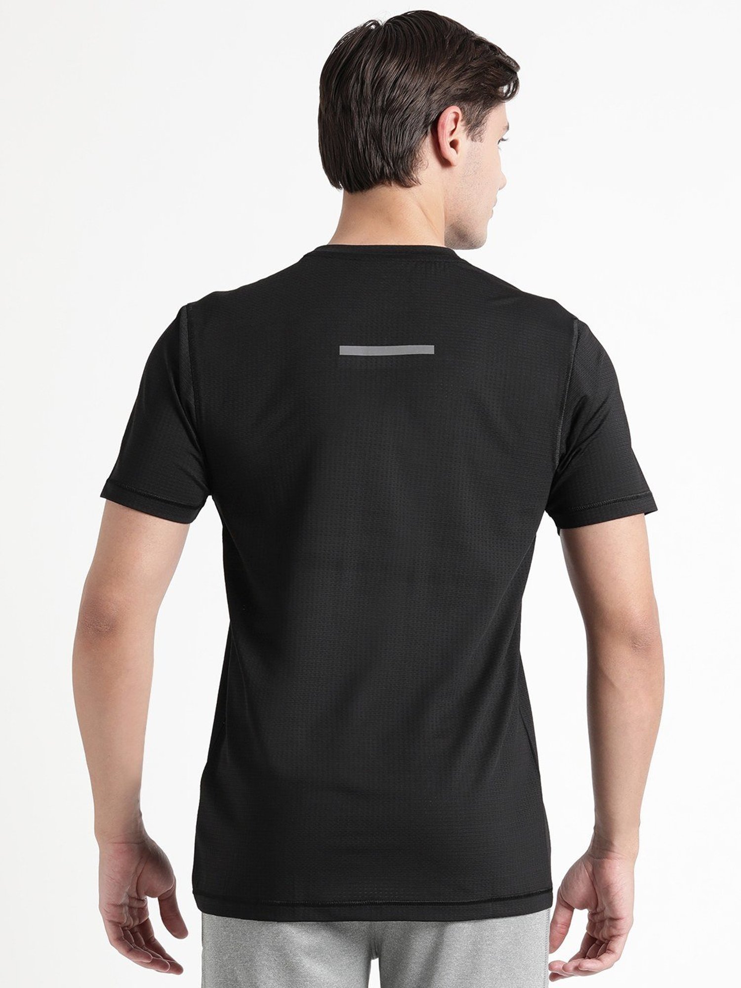 Wildcraft Black  Regular Fit Sports T-Shirt