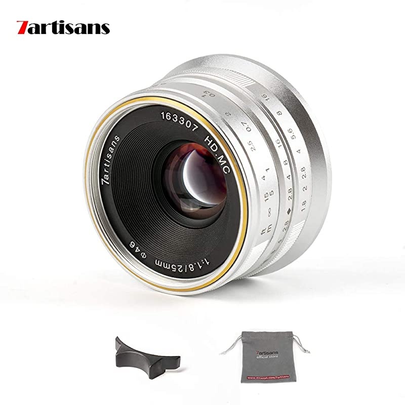 25mm F1.8 APS-C Manual Fixed Lens for Fuji Cameras X-A1 X-A10 X-A2,X-A3 X-at X-M1 XM2 X-T1 X-T10 X-T2 X-T20 X-Pro1 X-Pro2 X-E1 X-E2 X-E2s (Black)