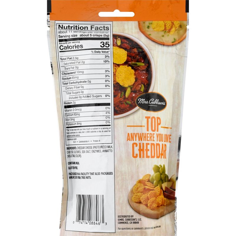 Mrs. Cubbison's Cheddar Baked Cheese Crisps - 1.98oz