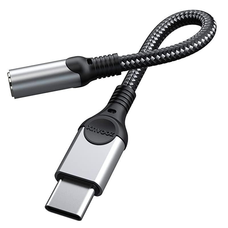 USB Type C to 3.5mm Headphone Jack Adapter,  Audio Adapter USB C to Aux Dongle Cable Cord for Pixel 4 3 2 XL, Samsung Galaxy S21 S20 Ultra S20+ Note 20 10 S10 S9 Plus ipad Pro and More (Grey)