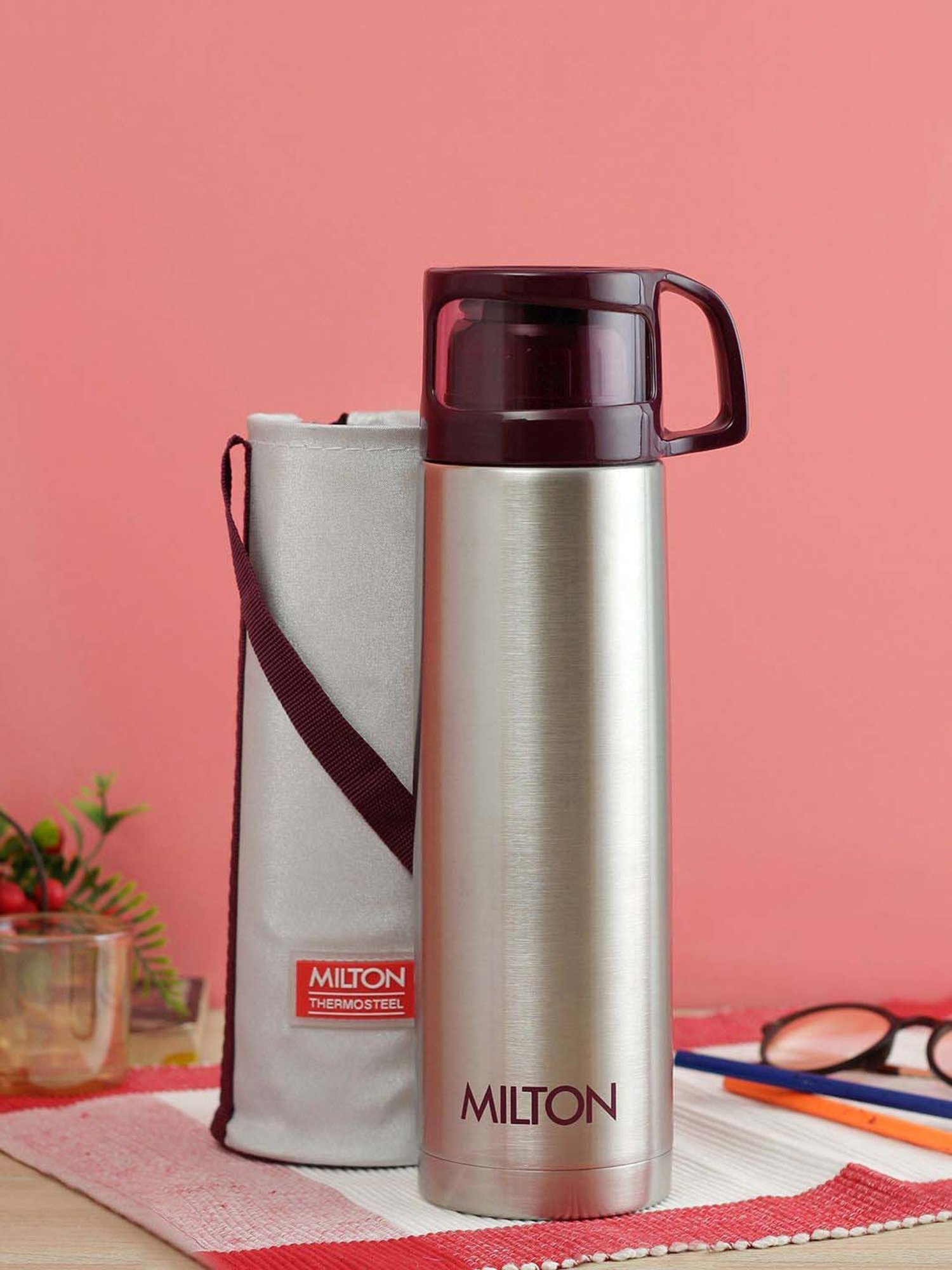 Milton Silver Stainless Steel Thermal Flask (1000 ml) - Set of 1