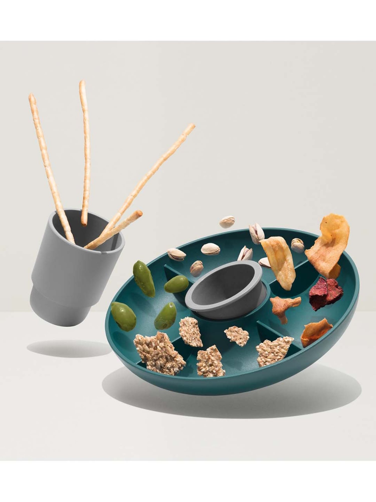 BergHOFF Leo Teal Green Bamboo Dry Fruit Platter - Set of 1