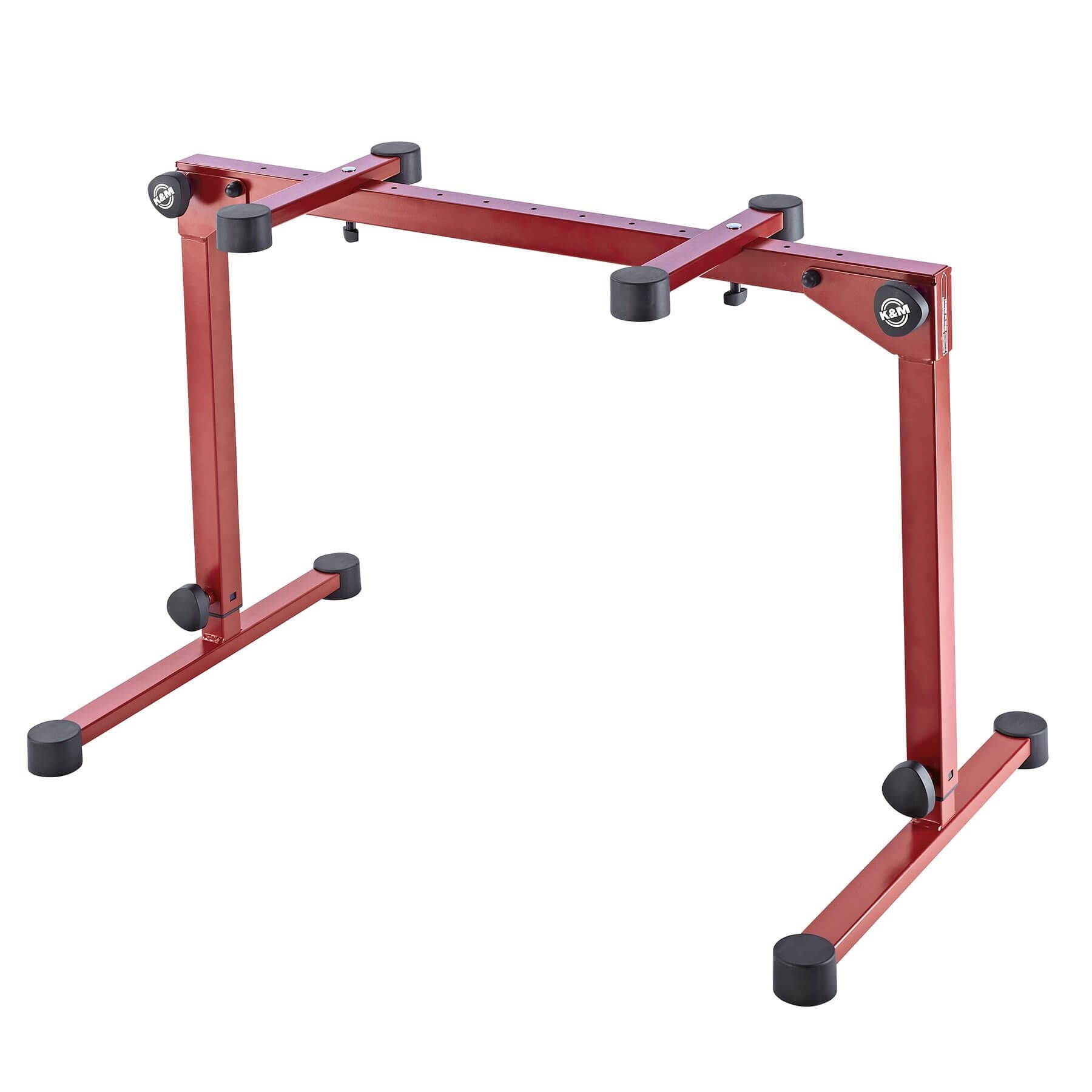 K&M 18820 Ruby Red Omega Pro Table-style Keyboard Stand with Folding Legs