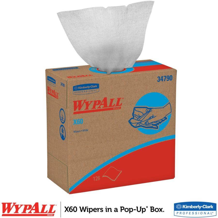 WypAll* X60 Wipers Nylon 9 1/8 x 16 7/8 126/Box 10 Boxes/Carton 34790CT