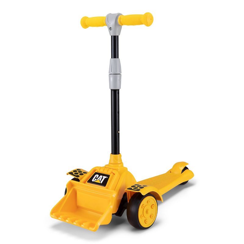 Kid Trax CAT 3 Wheel Kick Scooter - Yellow