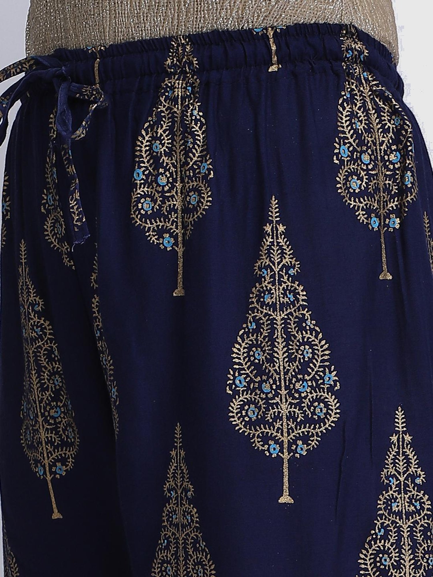 Aditi Wasan Navy Printed Palazzos