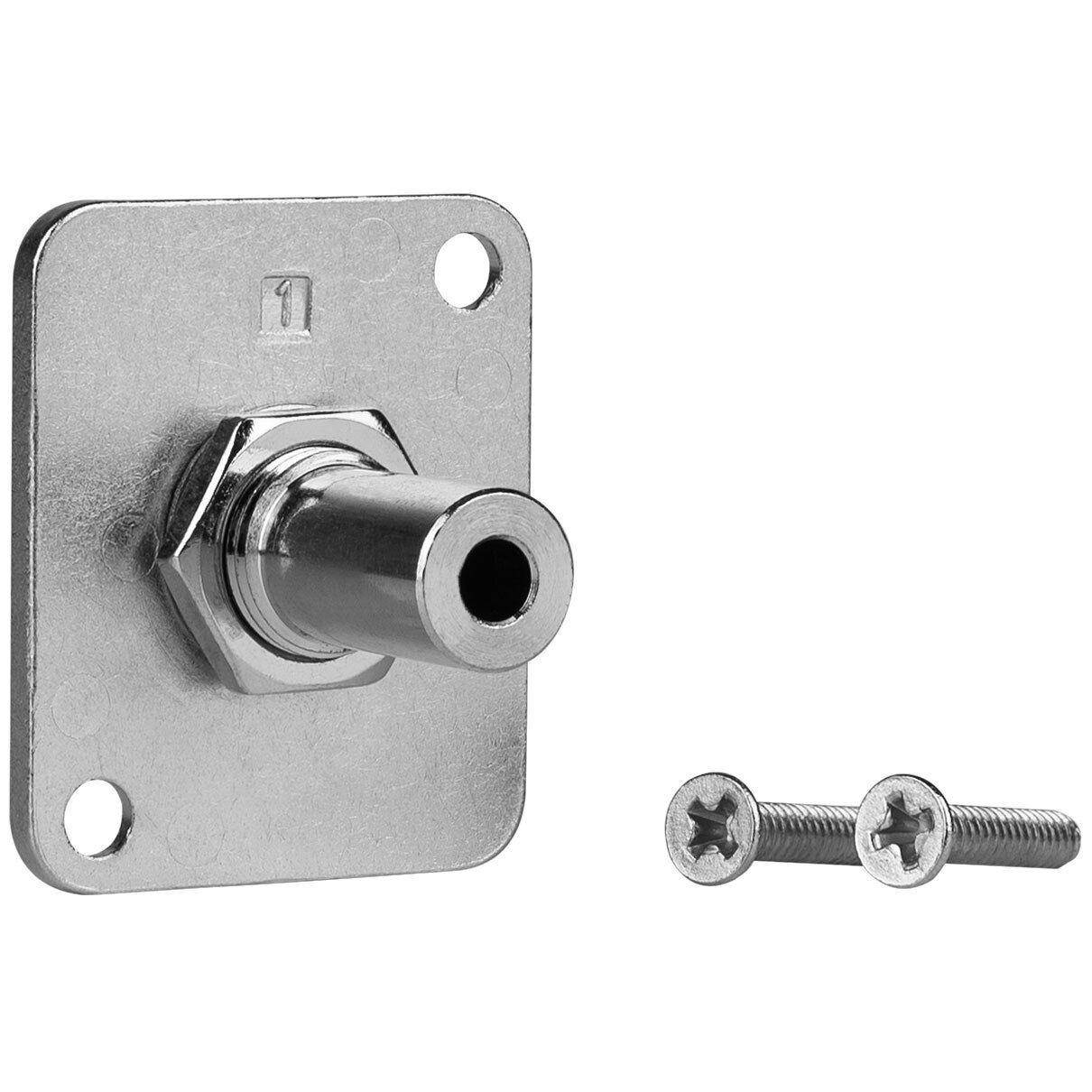 Switchcraft EH35MM2PKG Stereo 3.5mm Feedthru Jack Connector Nickel w/4-40 Screws