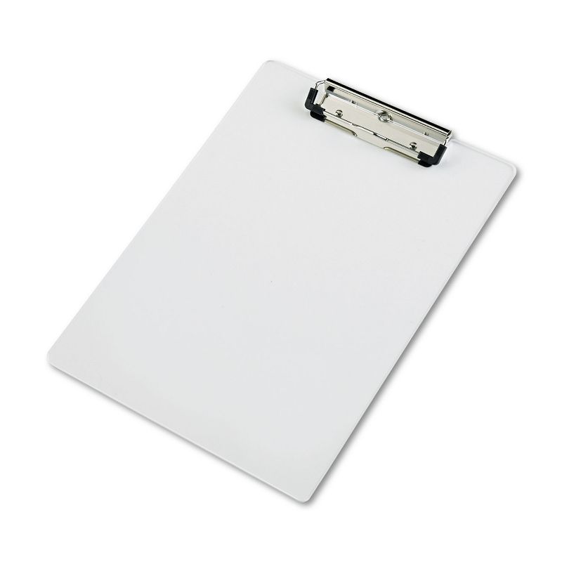 Saunders Acrylic Clipboard 1/2" Capacity Holds 8-1/2w x 12h Clear 21565