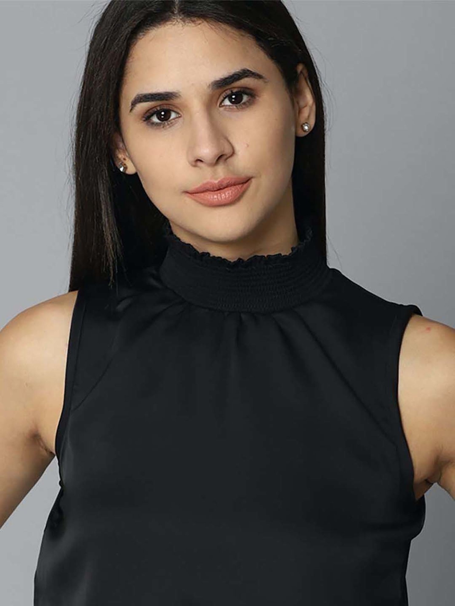 Allen Solly Black Midi Length Jumpsuit