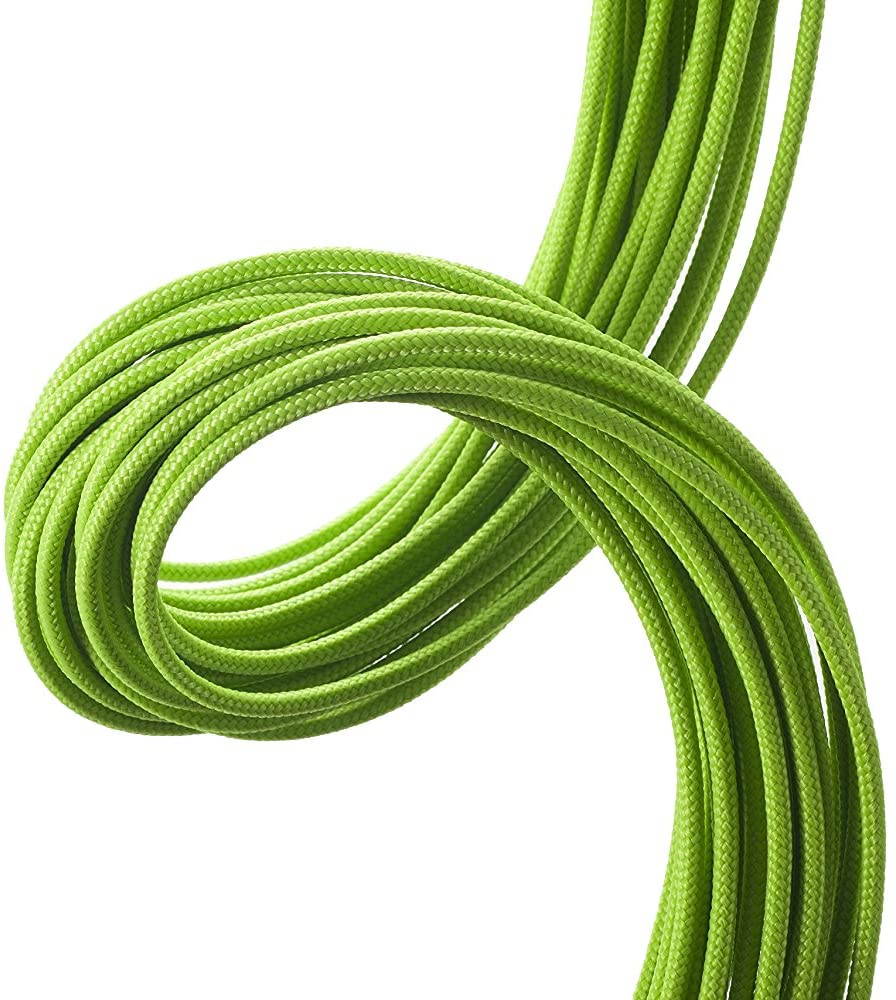 Sleeved Cable - Cable Extension for Power Supply with Extra-Sleeved 24-PIN 6-PIN 4+4 PIN 500mm Length with Combs,Green(19.7 inch/50CM),SC503