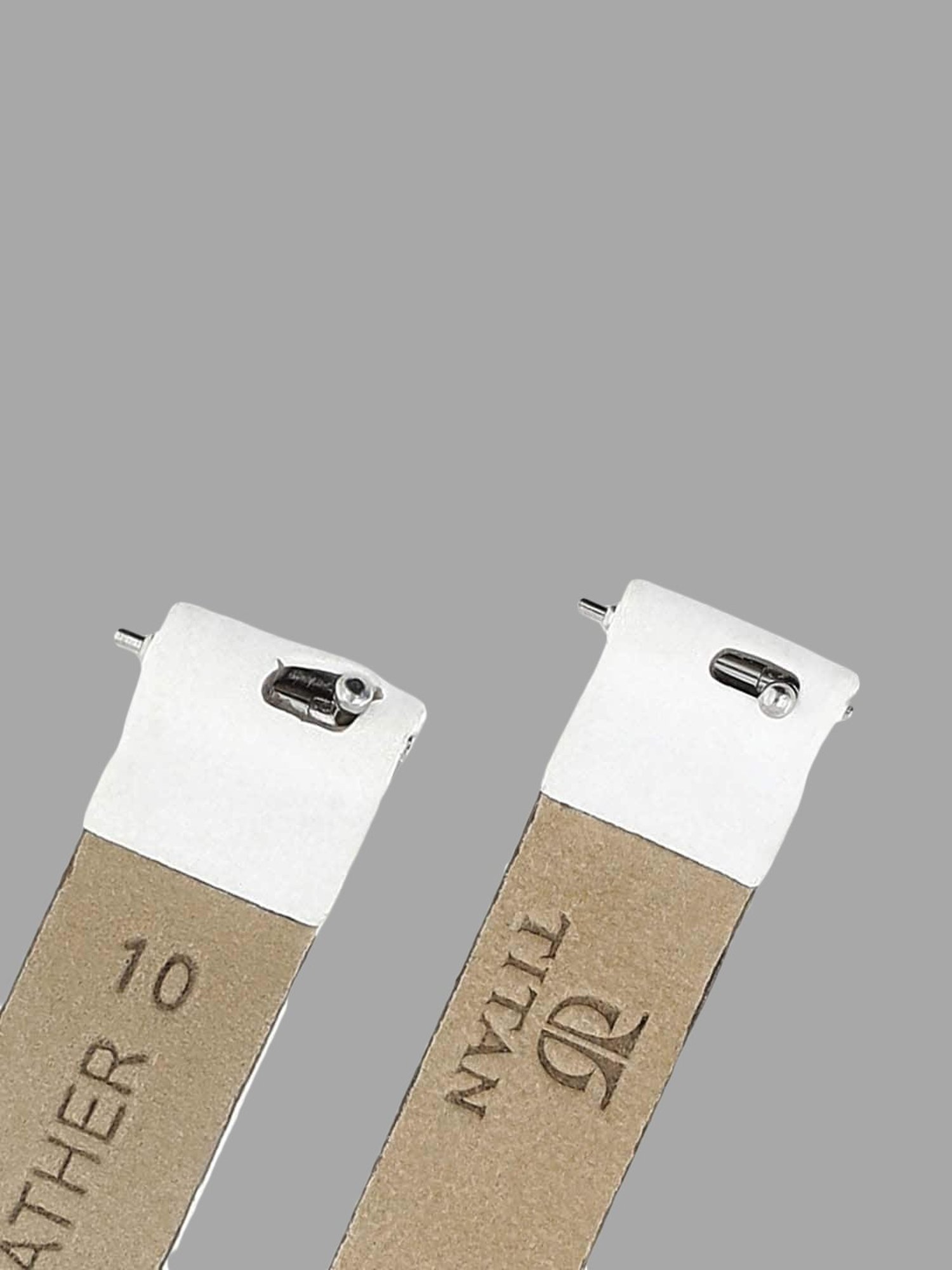 Titan 24 mm Tan Genuine Leather Strap for Men