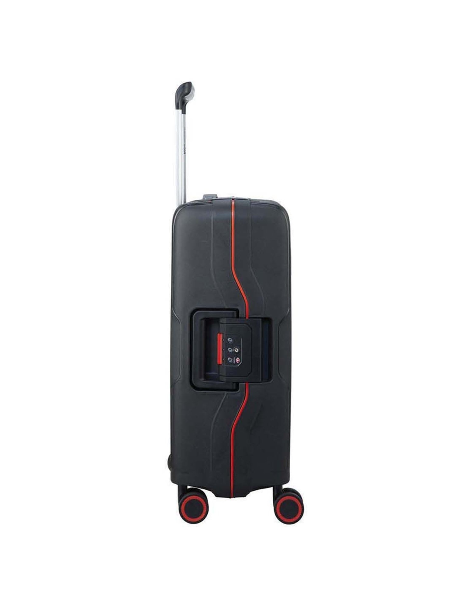 VIP Maestro Black Striped Hard Cabin Trolley Bag - 36 cm