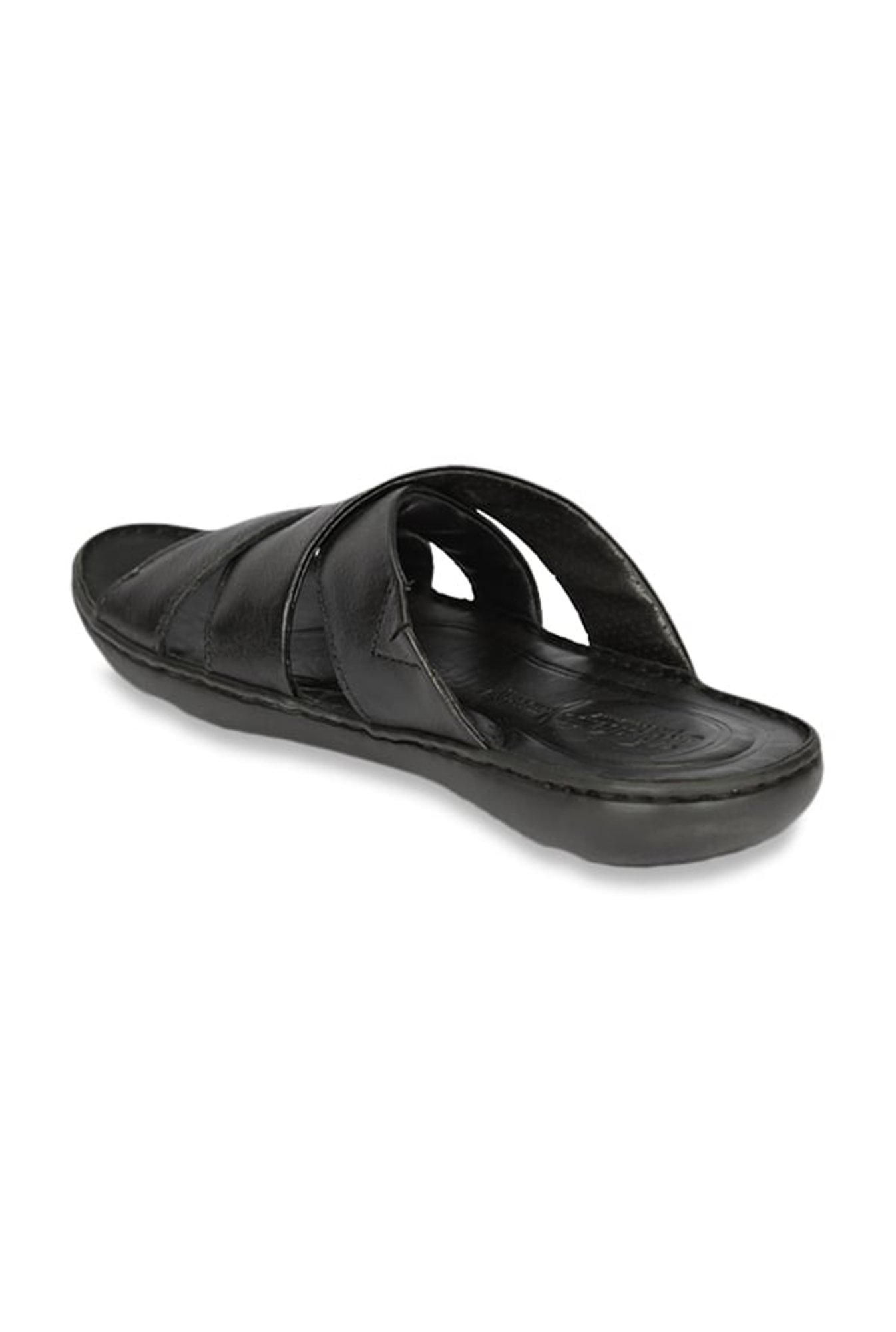 Florsheim Lewis Black Cross Strap Sandals