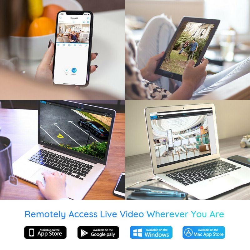 Reolink 5MP PoE Security System Bundle, 4pcs Person/Vehicle Detection PoE IP Outdoor Cameras and 8CH 4K NVR with 2TB HDD for Continuous Recording Audio IR Night Vision, RLK8-510BD2-A