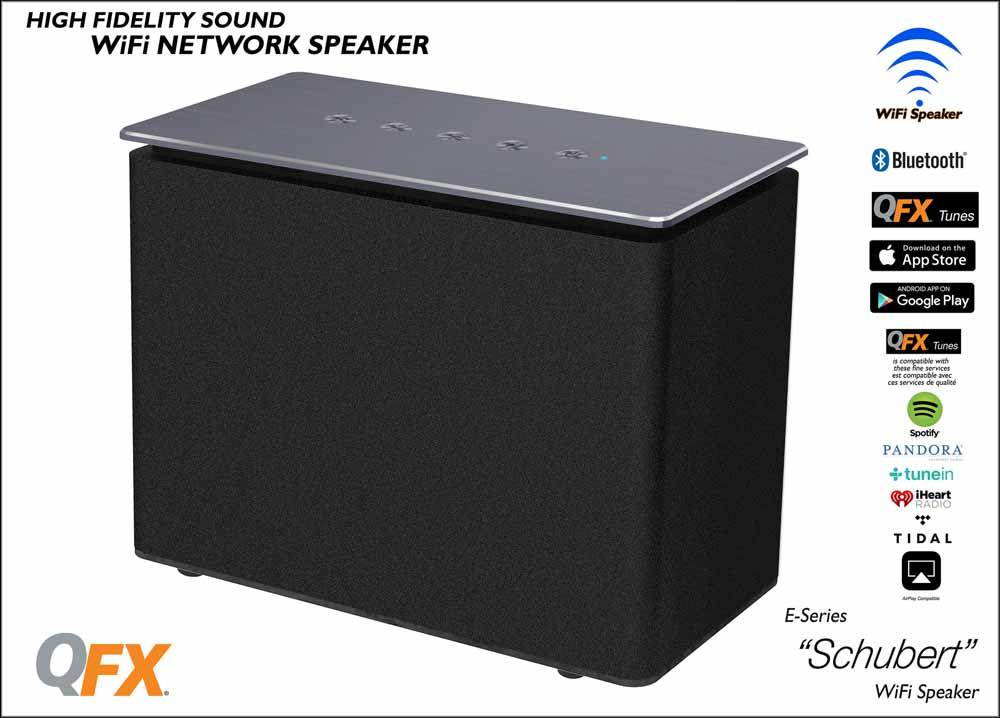 QFX Schubert Mulit-Room Wi-Fi Bluetooth Speaker