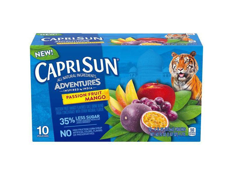 Capri Sun Adventures Passion Fruit & Mango - 10pk/6 fl oz Pouches