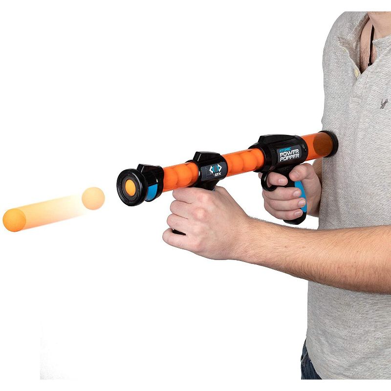 Hog Wild Atomic Power Popper Toy, Shoots Foam Balls - 12 Balls