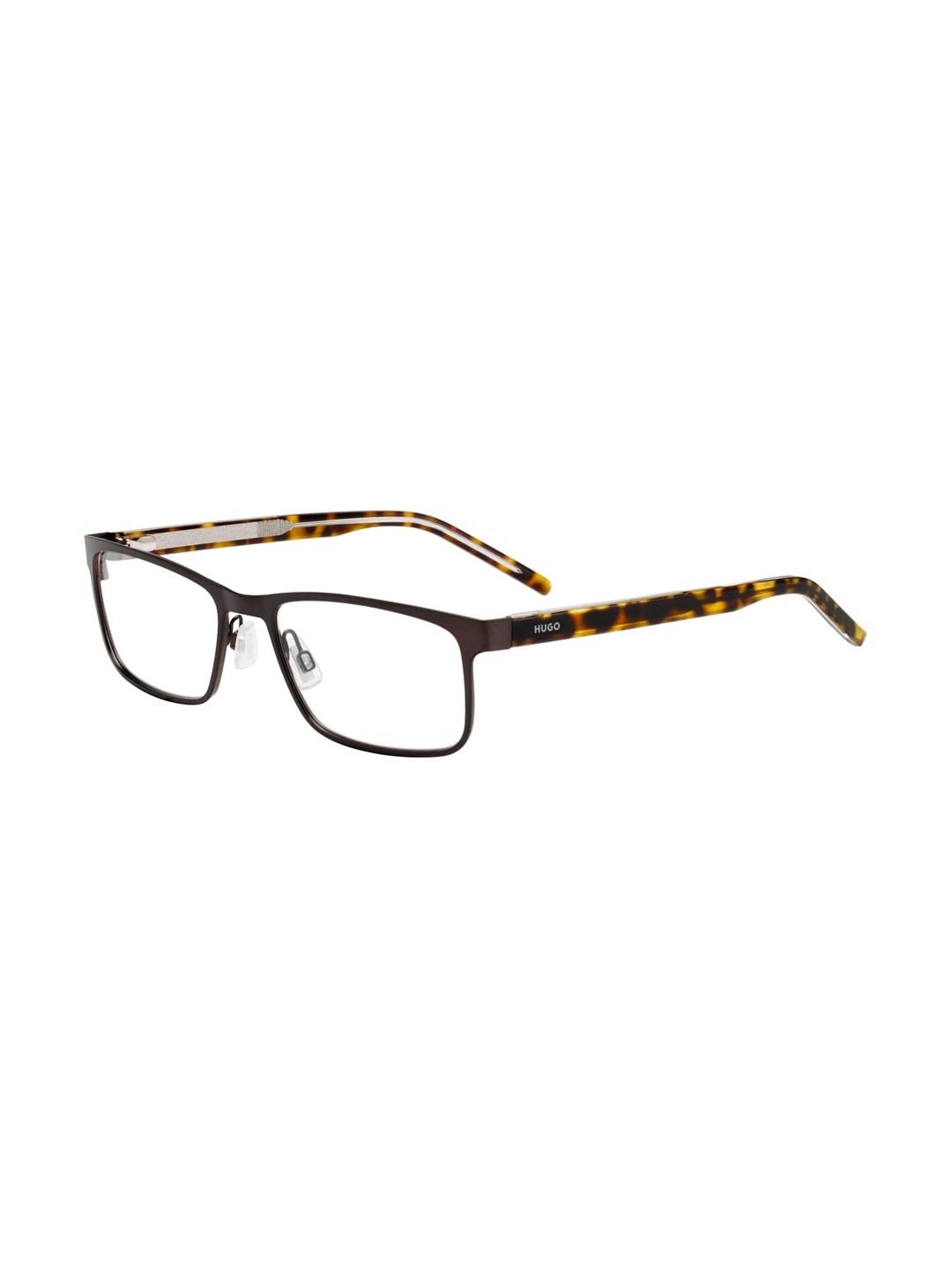 HUGO Brown Rectangular Eye Frames for Men