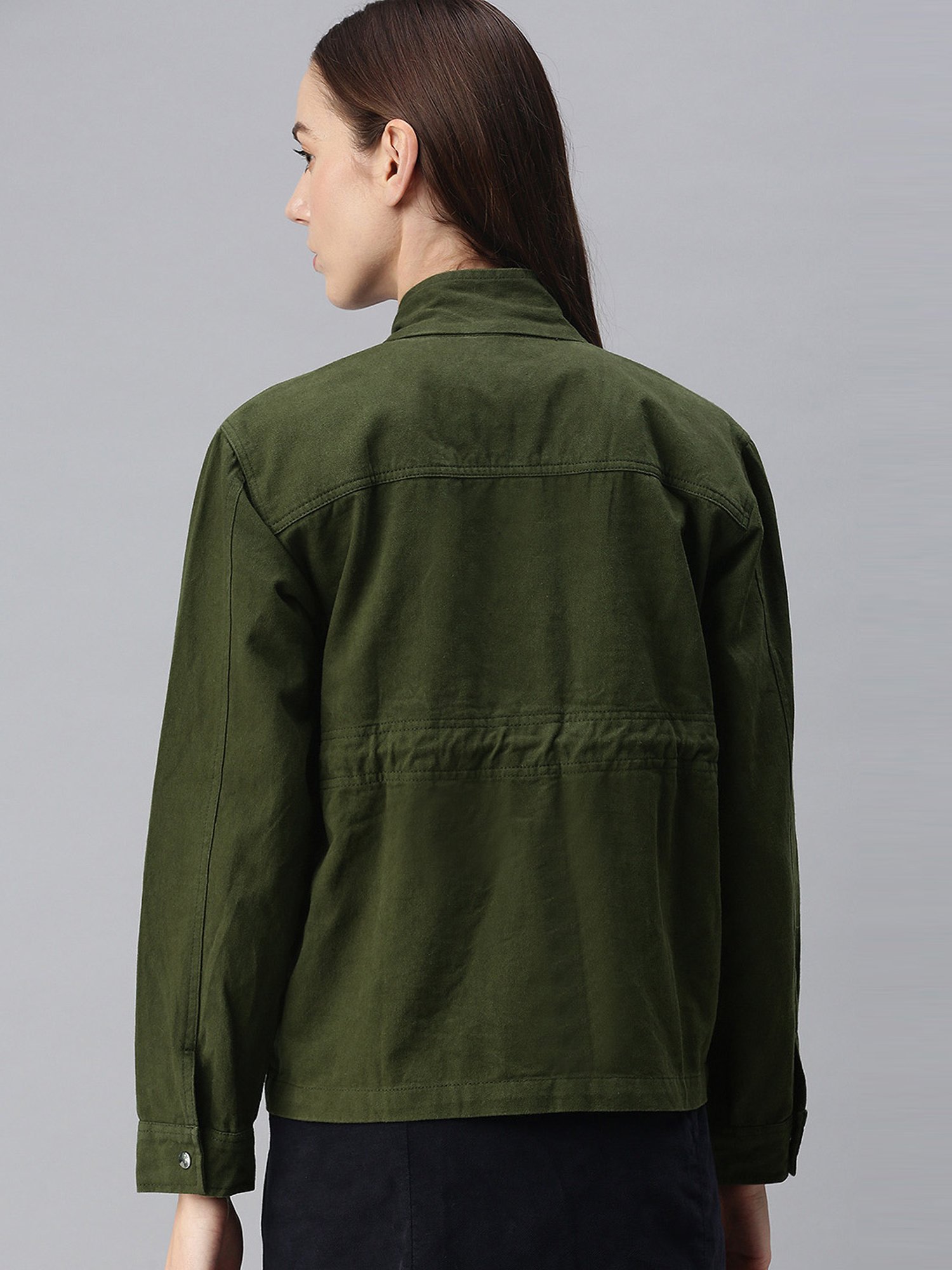 VOXATI Green Regular Fit Jacket
