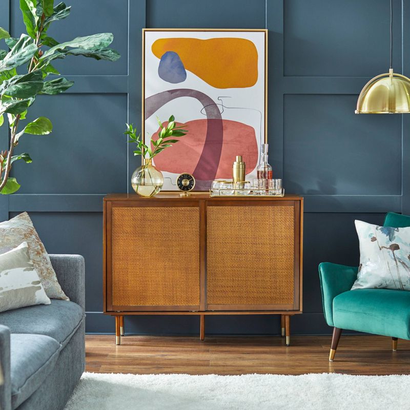 Naples Side Board White/Dark Brown - Chique