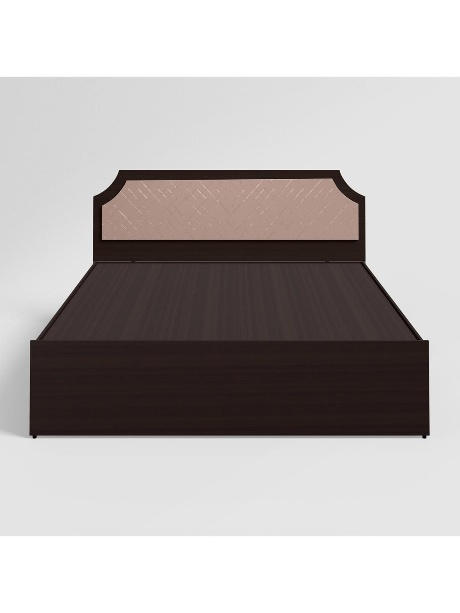 Godrej Interio N'Chant Morf Cream Engineered Wood Queen Bed without Storage