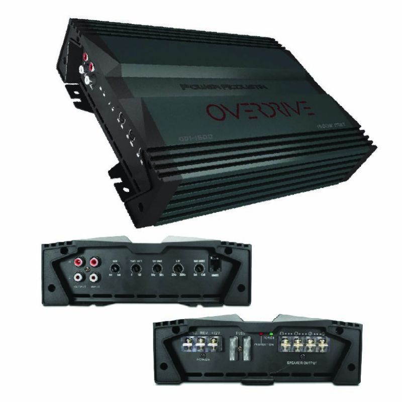OW-OD1-1500 Power Acoustik Overdrive 1500W Mono Class A/B Amplifier With Bass Remote