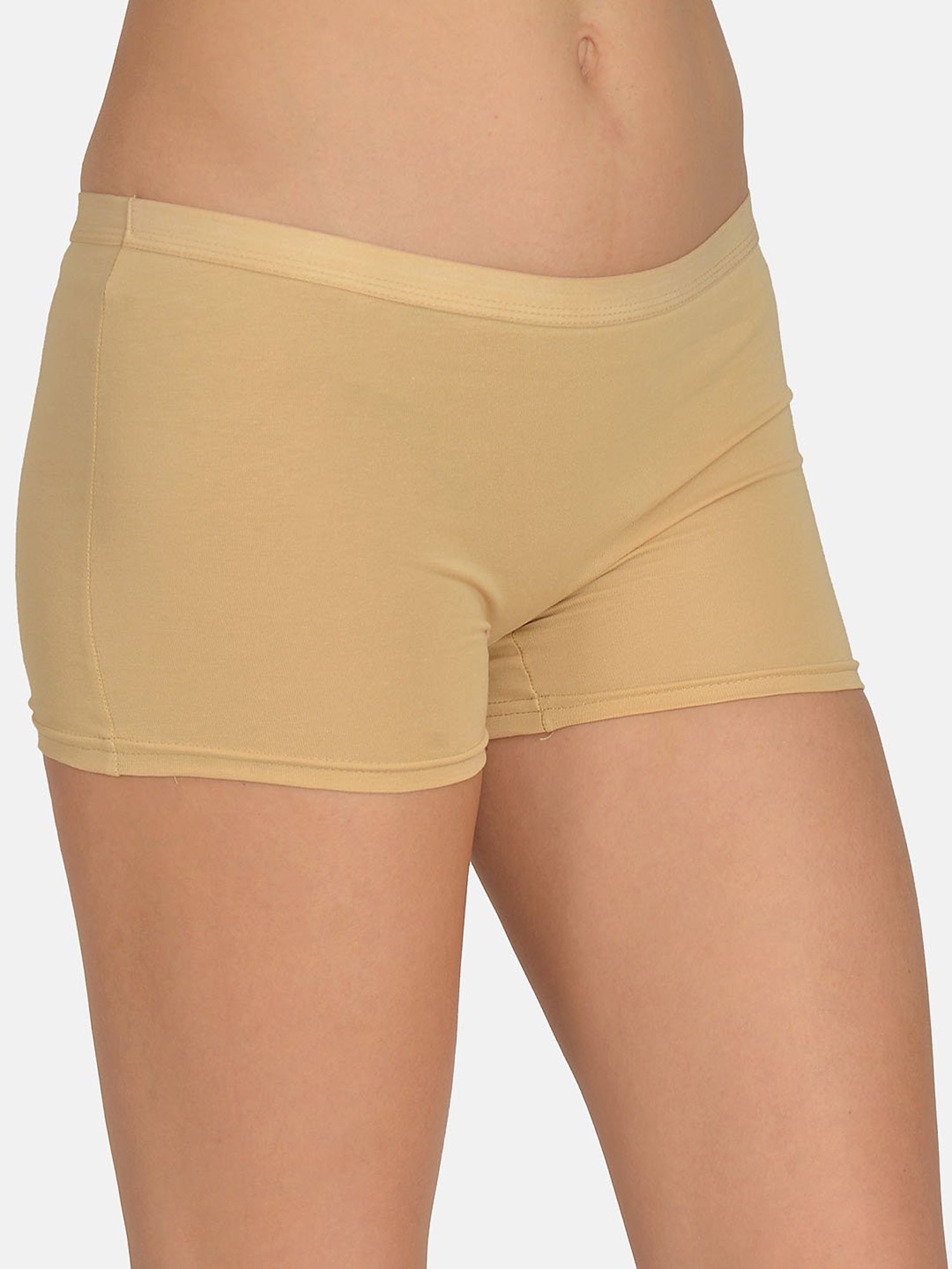 Mod & Shy Beige Cotton Boyshorts Panty