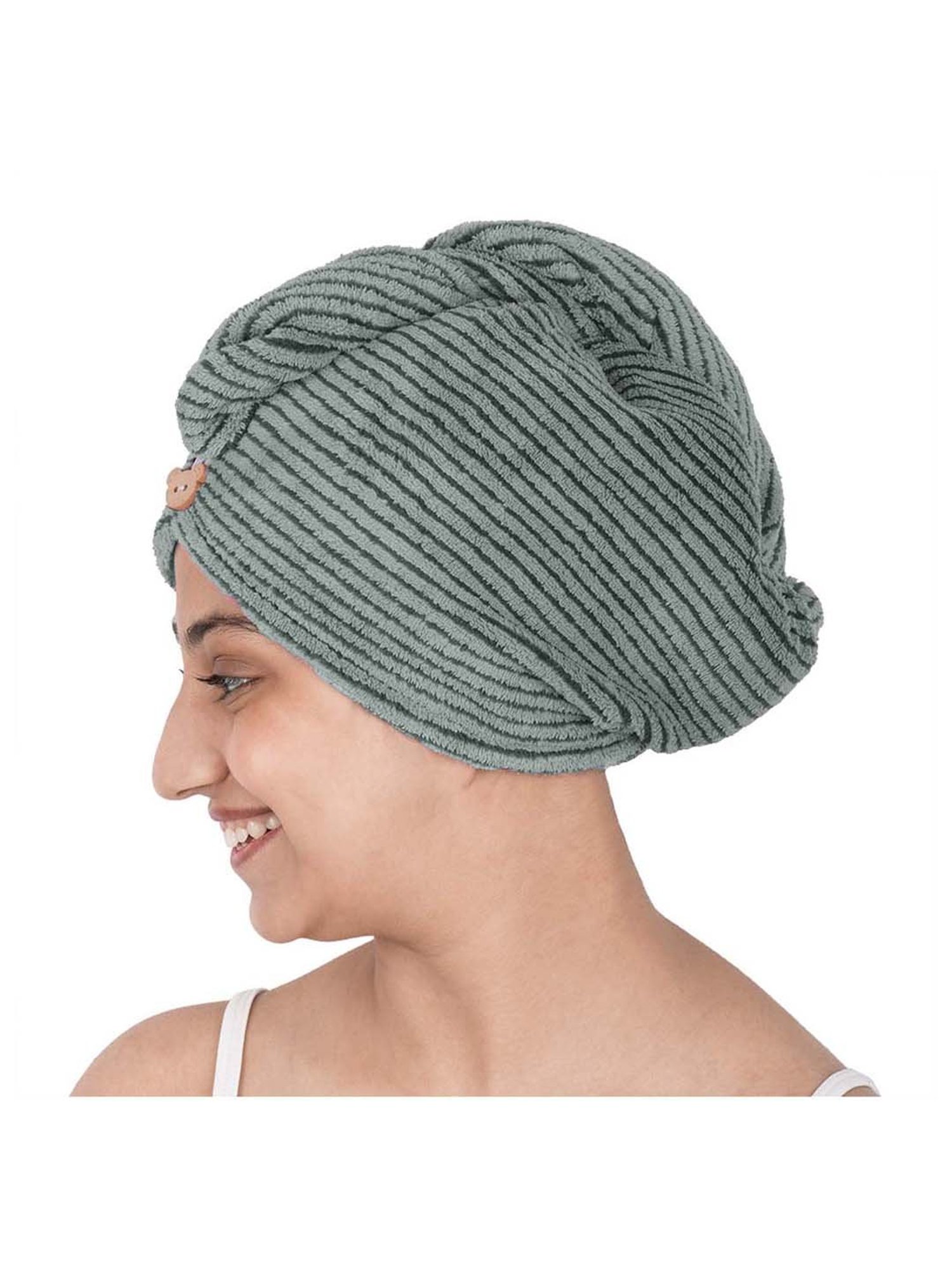 Streak Street Microfiber Hair Wrap Towel Amazon Green