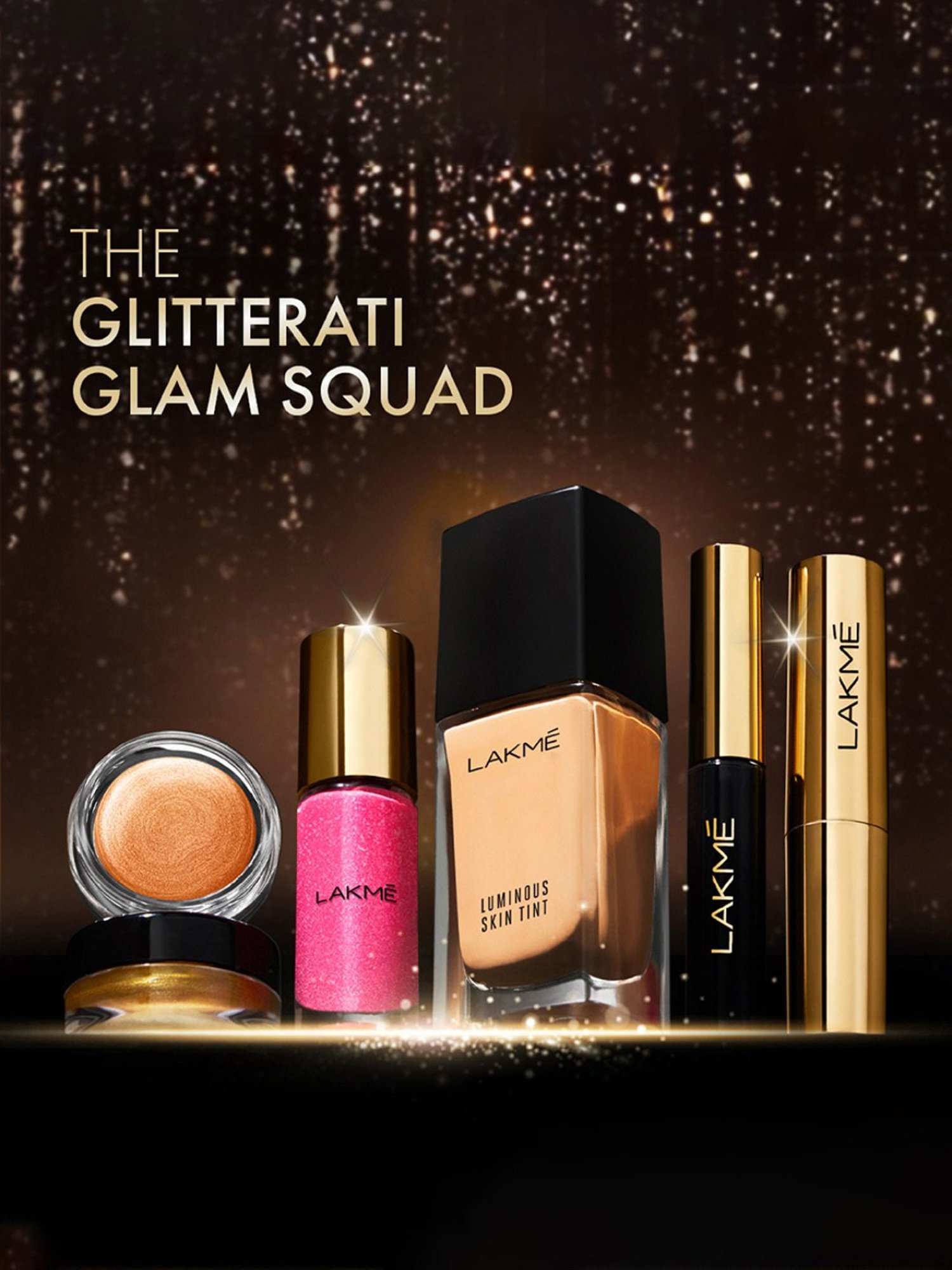 Lakme Glitterati Shine Lipstick Coffee Queen - 3.4 gm