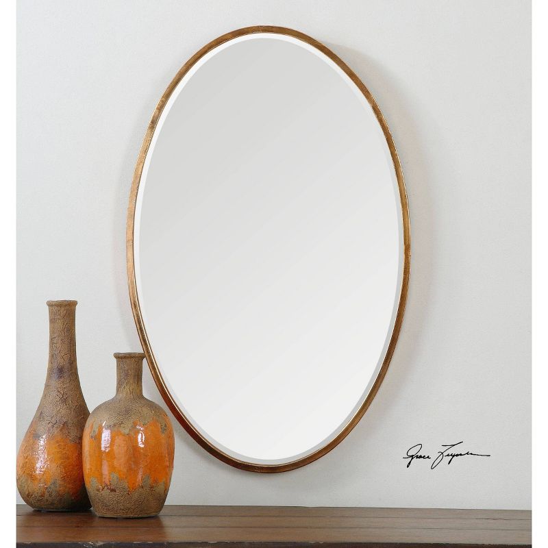Oval Herleva Decorative Wall Mirror Gold - Uttermost