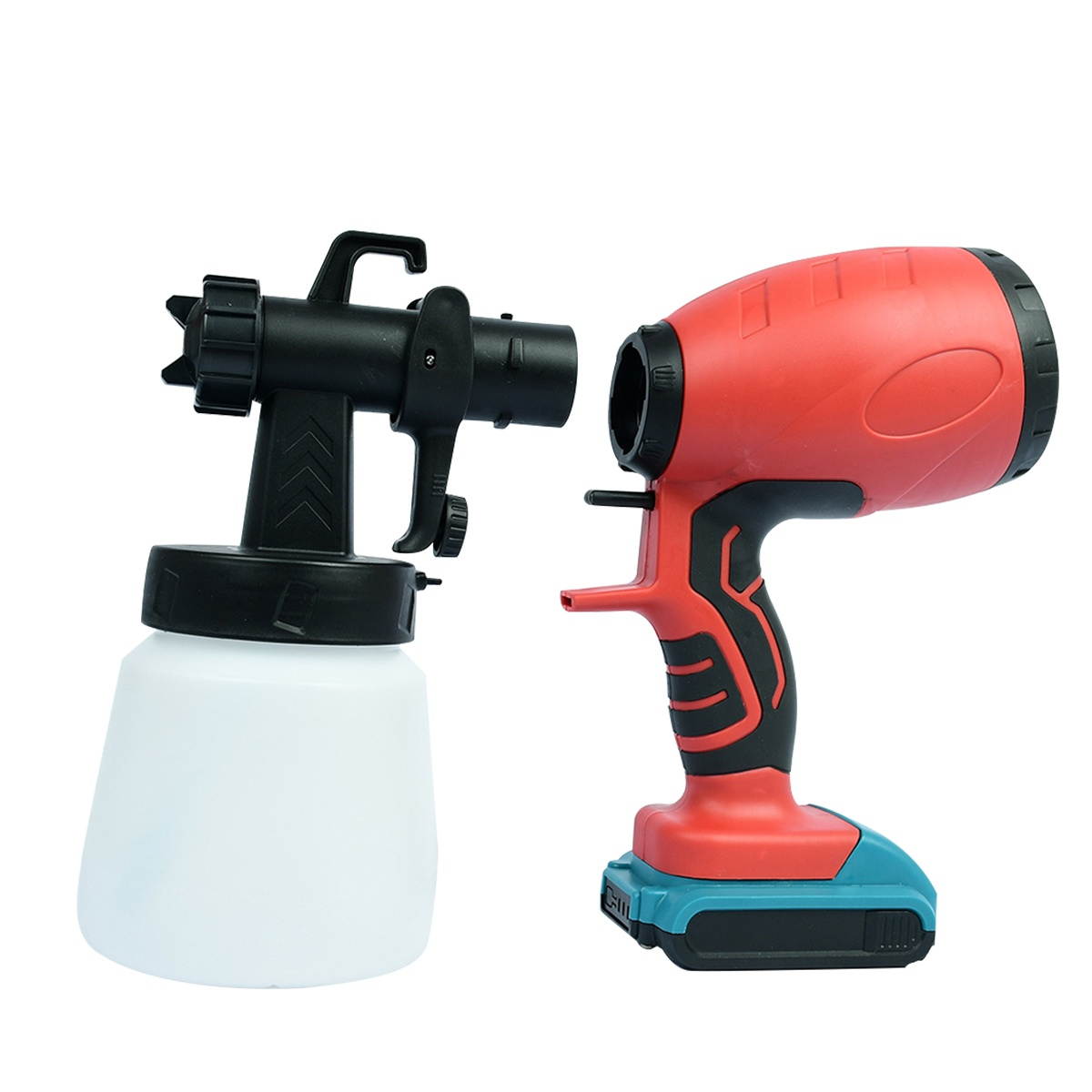 800ml 18V 550W Cordless Paint Sprayer Portable High Pressure Electric Spraying Of Sterilization Disinfection Latex Spray Tool-Blue