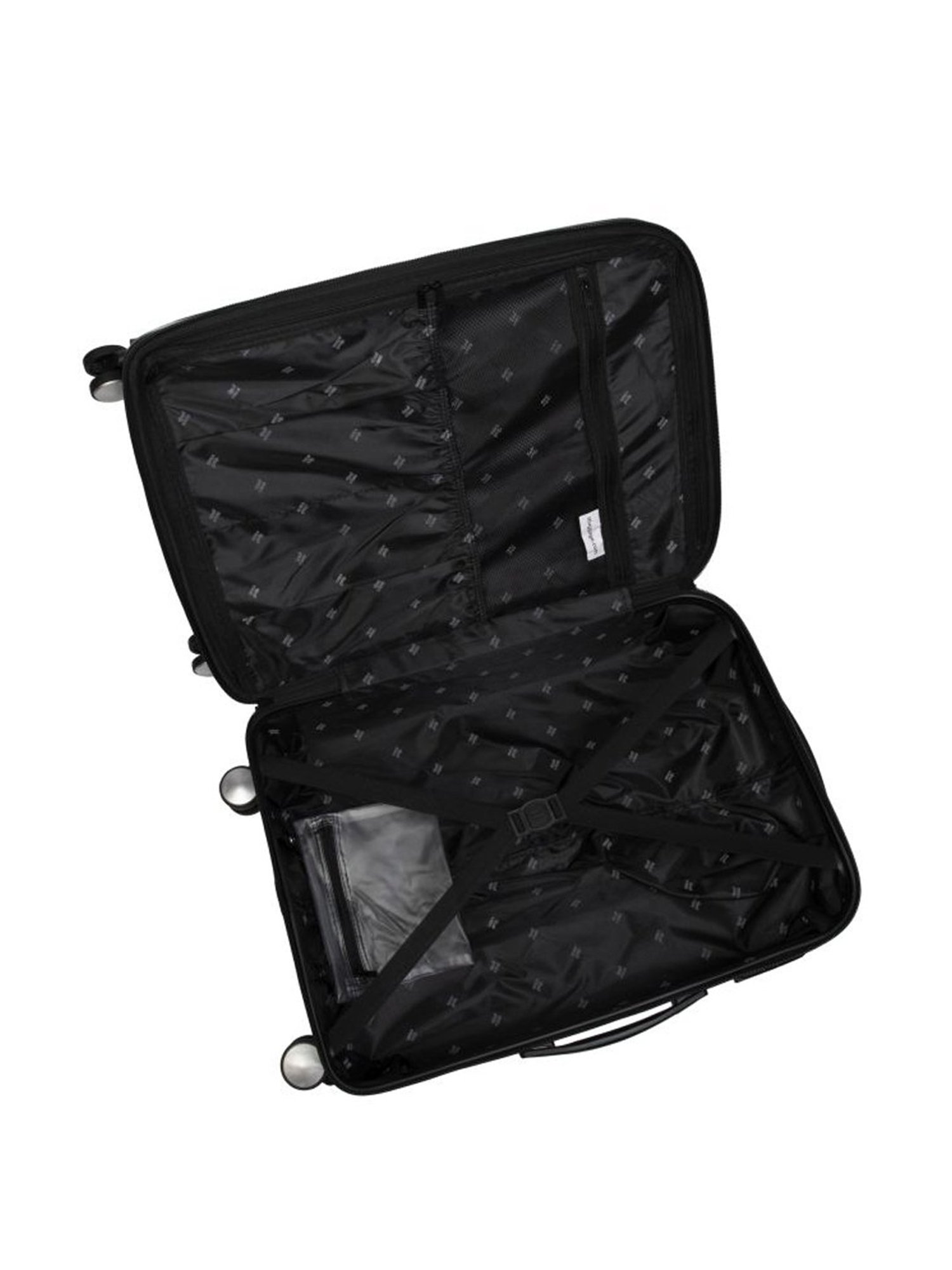 it luggage Fashionista Glossy Black Large -28 inches Expandable Hardsided Trolley Bag with TSA Lock