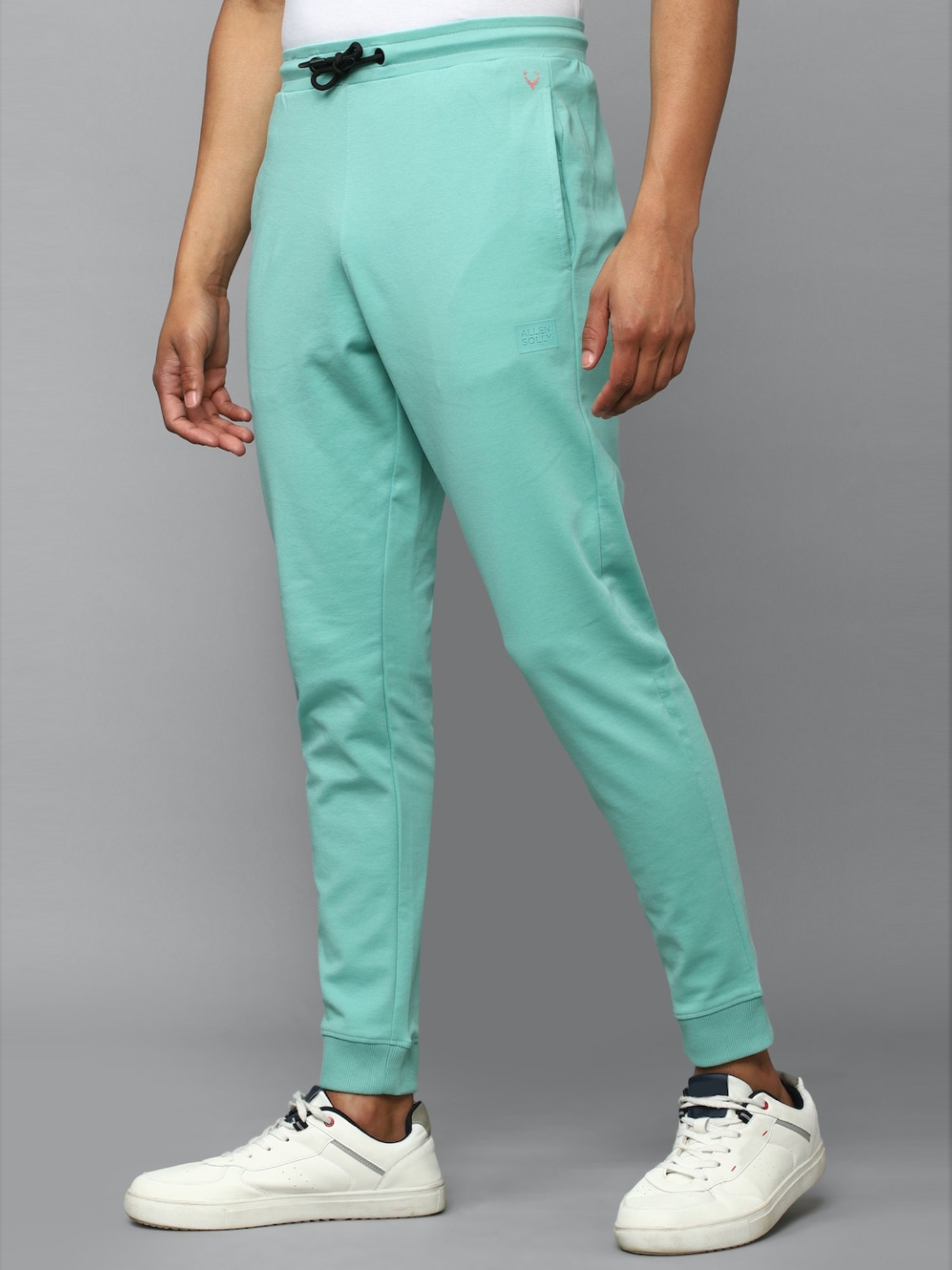 Tribe by Allen Solly Blue Cotton Regular Fit Joggers