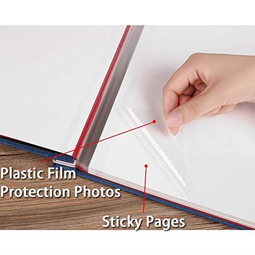 Album Self Adhesive 3x5 4x6 5x7 85x11 Magnetic Scrapbook Album DIY Length 11 x Width 108 Inches with A Metallic Pen