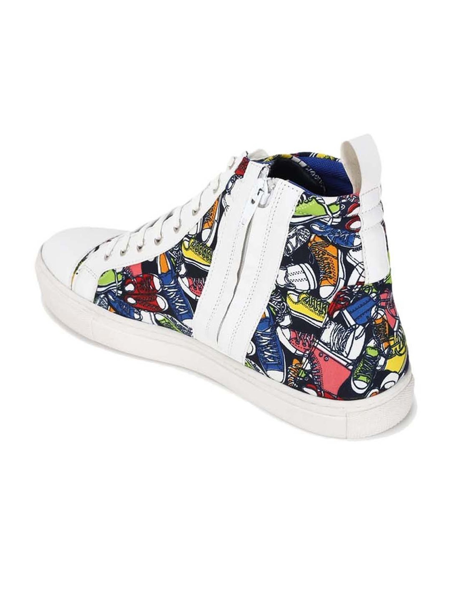 Forever 21 Men's White Ankle High Sneakers