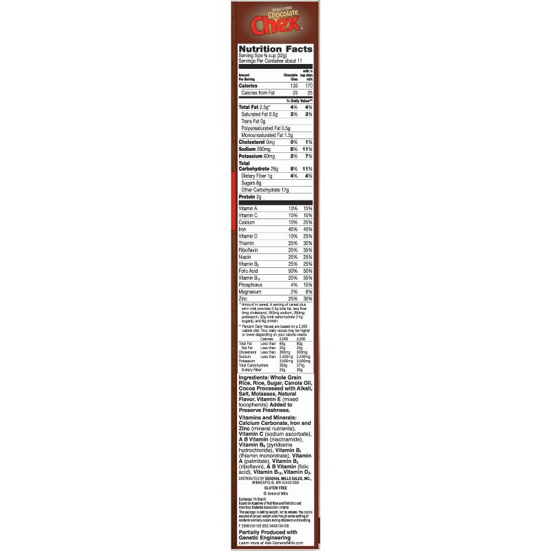 Chex Gluten Free Chocolate Breakfast Cereal - 12.8oz