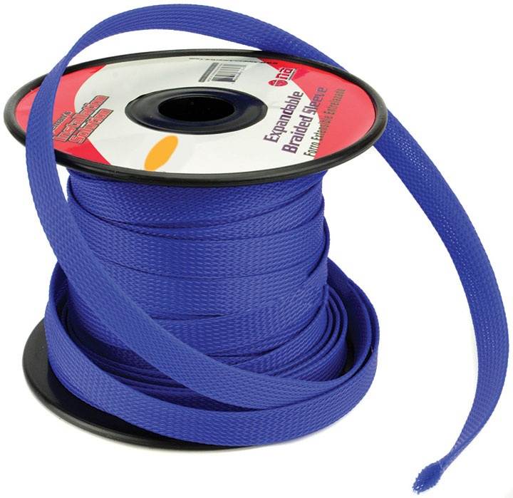 NIPPON IS-BR6M-100BL Installation Solution Expandable Braided Sleeve Blue 1/4