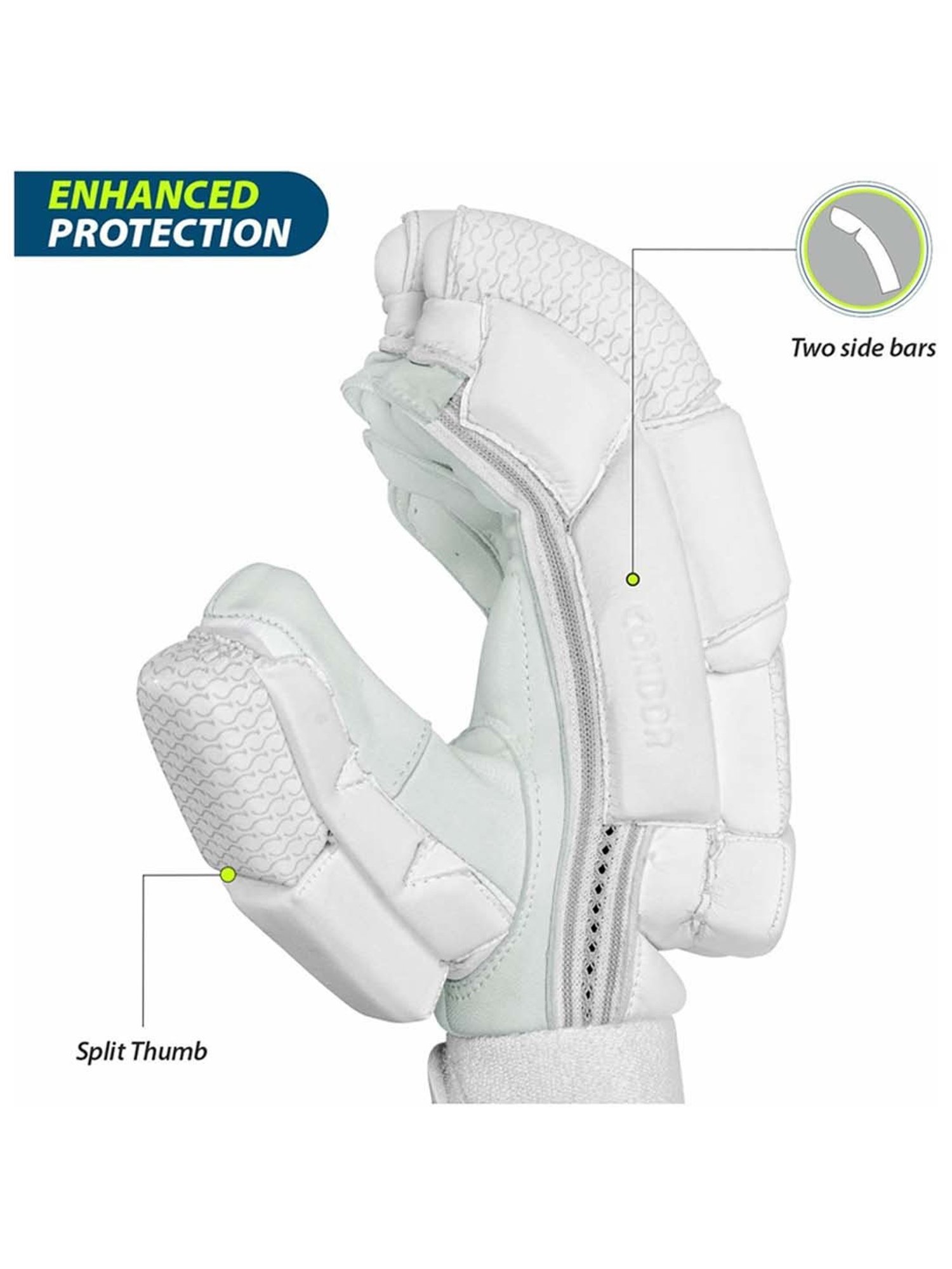 DSC Condor Player Leather Cricket Batting Gloves Size - Mens