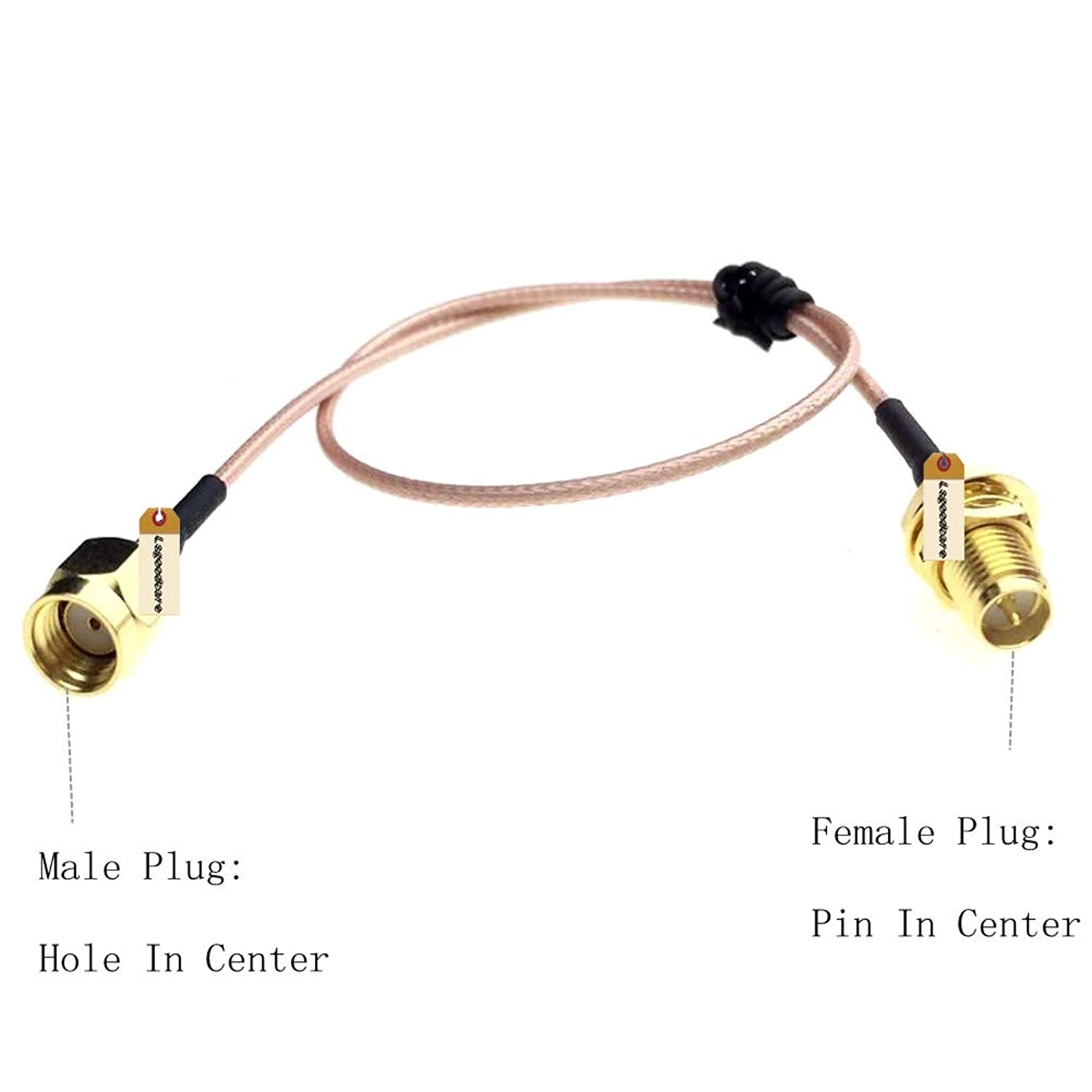 AOER UHF Female Jack to BNC Male Plug RF Coaxial Adapter Connector