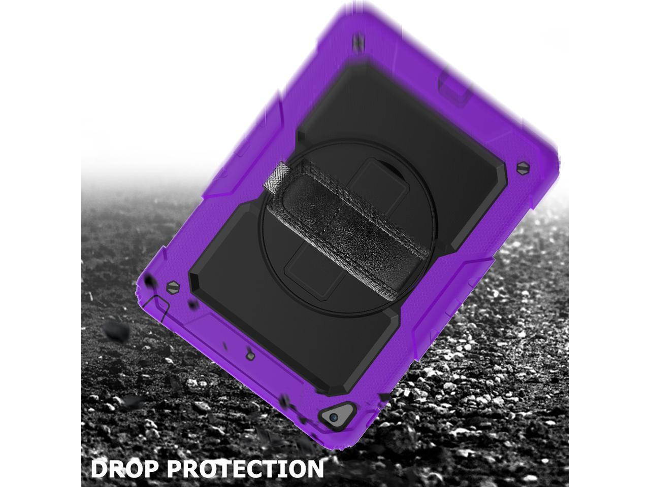 iPad 9.7 2018 2017 Case iPad Air 2 Case iPad Pro 9.7 Case Heavy Duty Rugged Shockproof Protective Hard Case Cover For for Apple iPad 6th / 5th Generation / iPad Air 2 / iPad Pro 9.7 inch