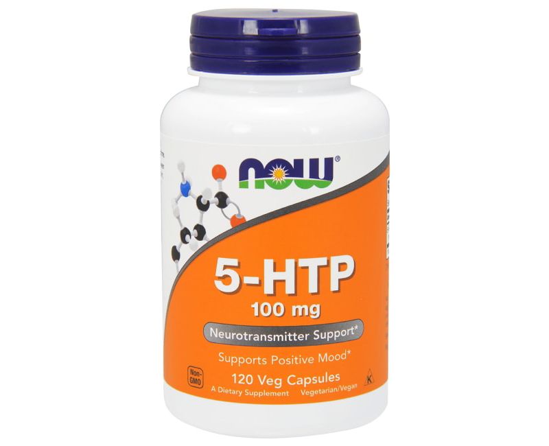 NOW Foods Dietary Supplements 5-Htp 100 mg Capsule 120ct.