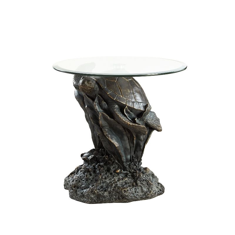 Montego Side Table Resin Brown - Powell Company