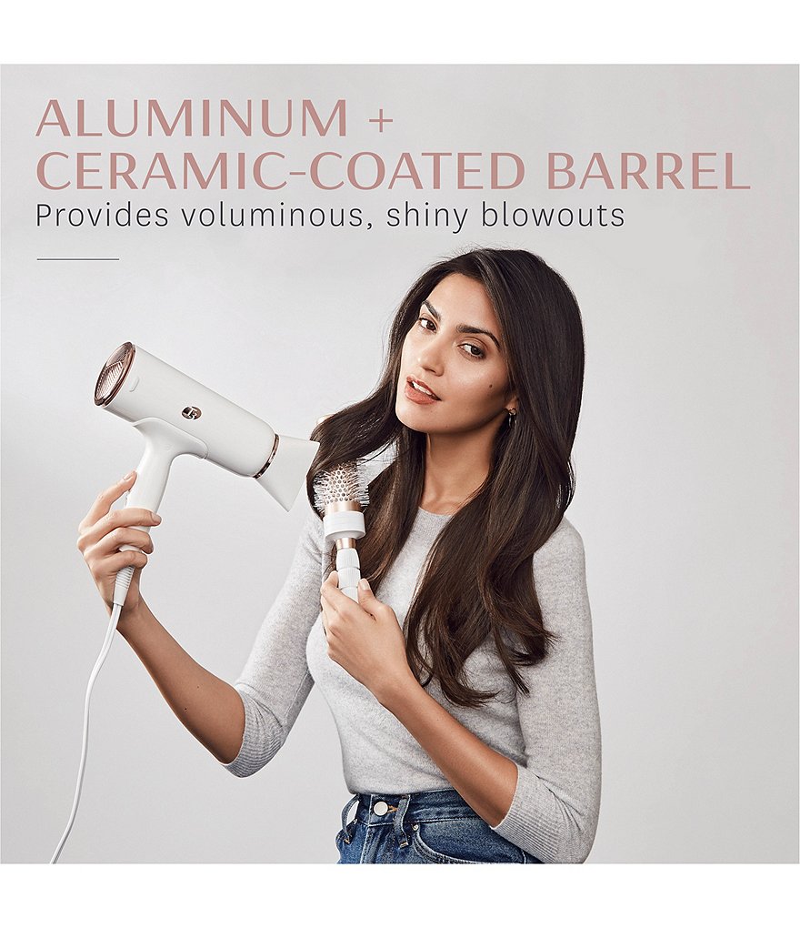 T3 Volume 2.5 White & Rose Gold Round Brush