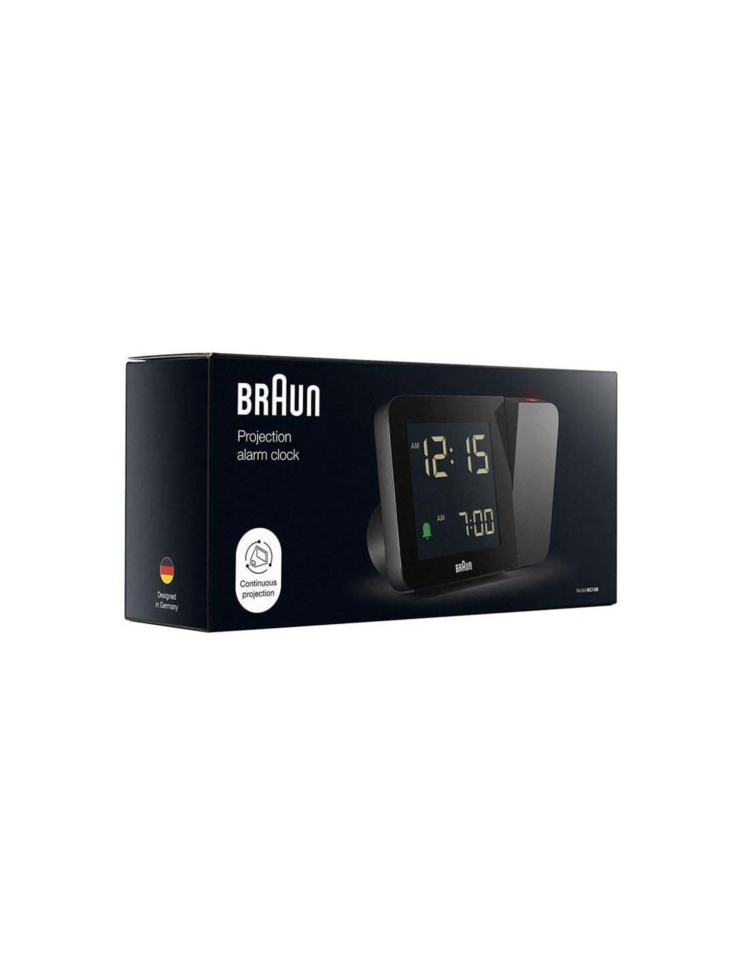 Braun Black Digital Weather Station Clock