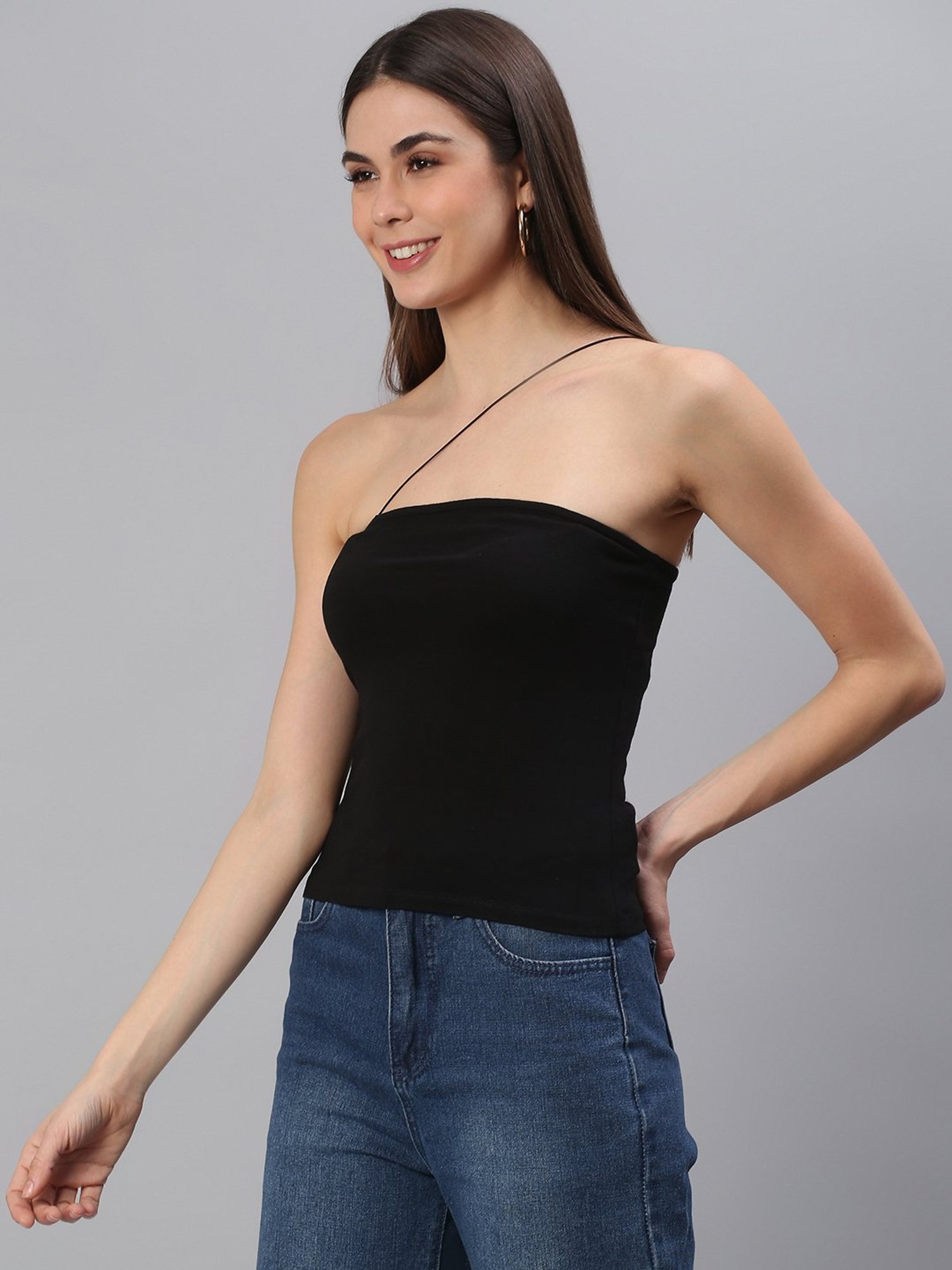 Cation Black Tube Top