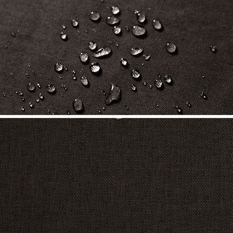 2 Pcs 18" x 18" Waterproof Polyester Fiber Solid Decorative Pillow Cover Brown - PiccoCasa